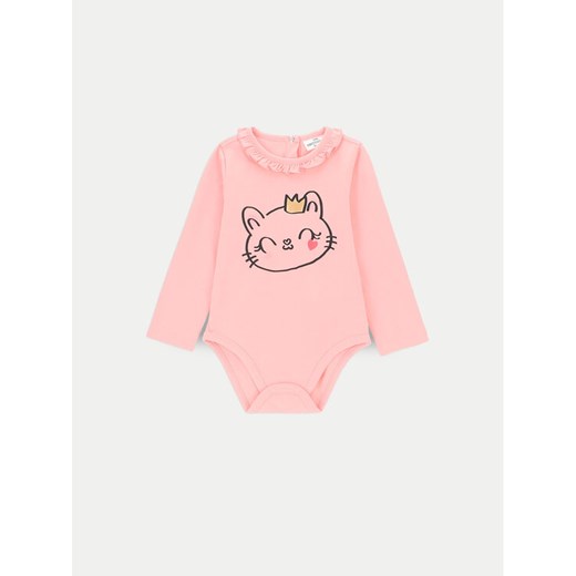Coccodrillo Body dziecięce ZC4112103HGN Różowy ze sklepu MODIVO w kategorii Body niemowlęce - zdjęcie 181040238