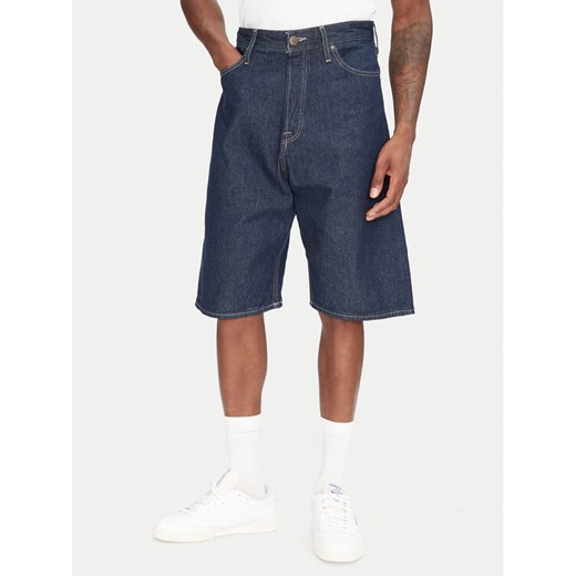 Jack&Jones Szorty jeansowe Ron 12272214 Granatowy Baggy Fit ze sklepu MODIVO w kategorii Spodenki męskie - zdjęcie 181040647