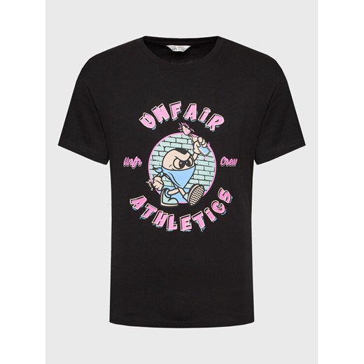 Unfair Athletics T-Shirt UNFR23-010 Czarny Regular Fit ze sklepu MODIVO w kategorii T-shirty męskie - zdjęcie 181043515
