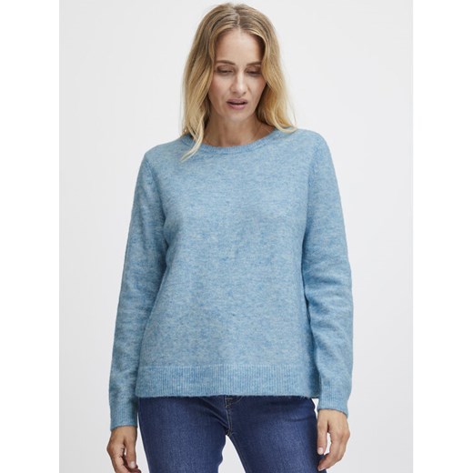 Fransa Sweter 20612833 Niebieski Regular Fit ze sklepu MODIVO w kategorii Swetry damskie - zdjęcie 181045506