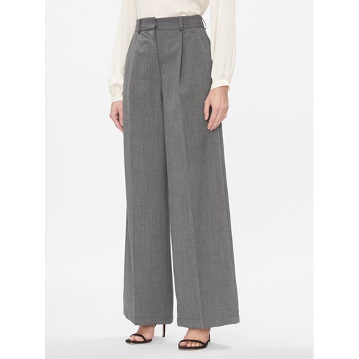 Dixie Spodnie materiałowe PCHSVCGA Szary Relaxed Fit ze sklepu MODIVO w kategorii Spodnie damskie - zdjęcie 181045677