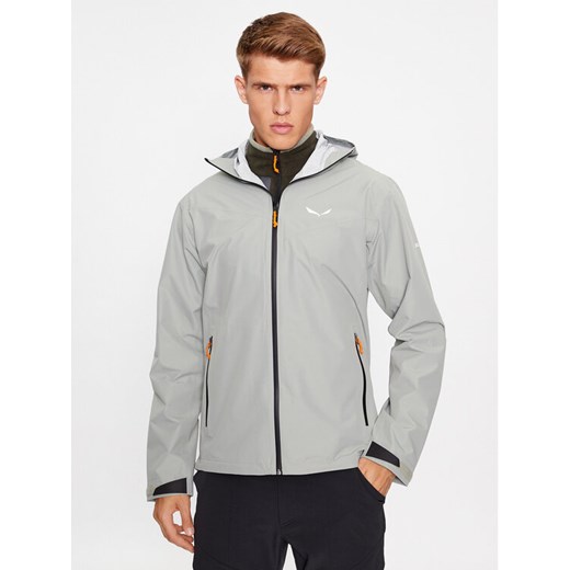 Salewa Kurtka przeciwdeszczowa Puez 2.5L 28615 Szary Regular Fit ze sklepu MODIVO w kategorii Kurtki męskie - zdjęcie 181048277
