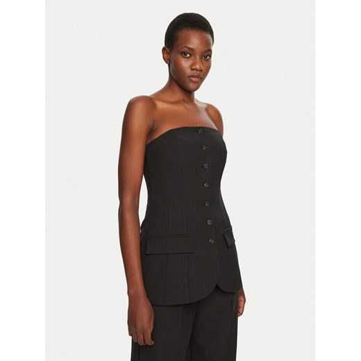 Herskind Bluzka Jacqui 5406134 Szary Slim Fit ze sklepu MODIVO w kategorii Bluzki damskie - zdjęcie 181048505