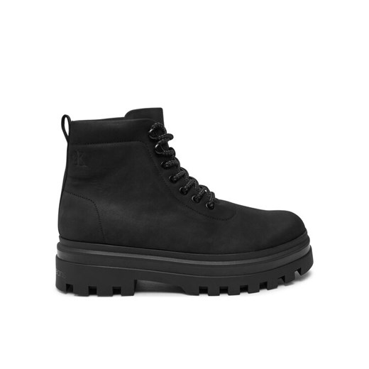 Calvin Klein Jeans Trapery Lugged Laceup Boot Oxf Hiking Nb YM0YM01076 Czarny ze sklepu MODIVO w kategorii Buty zimowe męskie - zdjęcie 181048648