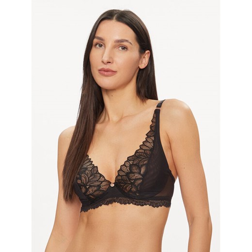 Wonderbra Biustonosz z fiszbiną WB000ARH Czarny ze sklepu MODIVO w kategorii Biustonosze - zdjęcie 181049809