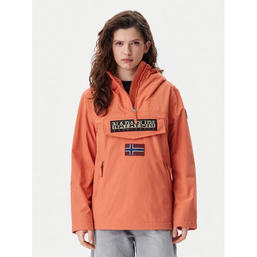 Napapijri Kurtka anorak Rainforest NP0A4G7F Pomarańczowy Regular Fit ze sklepu MODIVO w kategorii Kurtki damskie - zdjęcie 181049909