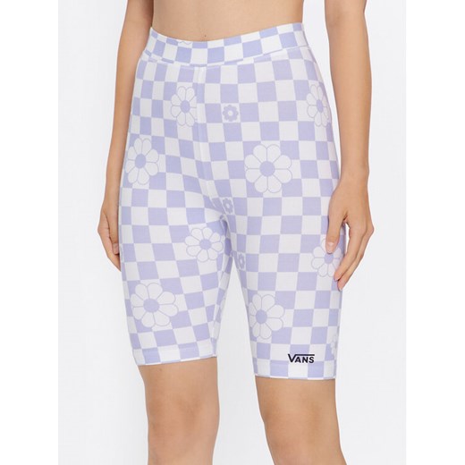 Vans Legginsy Wm Flying V Print Legging Short VN0A7PNE Fioletowy Regular Fit ze sklepu MODIVO w kategorii Szorty - zdjęcie 181050167