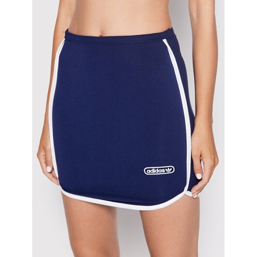 adidas Spódnica mini HL6565 Granatowy Slim Fit ze sklepu MODIVO w kategorii Spódnice - zdjęcie 181050217