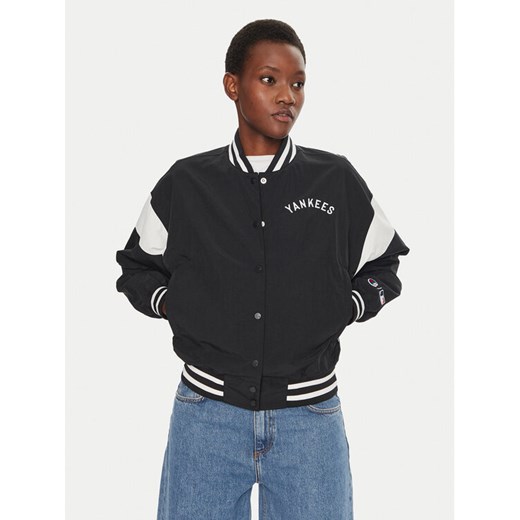 Champion Kurtka bomber Yankees 116470 Czarny Loose Fit ze sklepu MODIVO w kategorii Kurtki damskie - zdjęcie 181051689