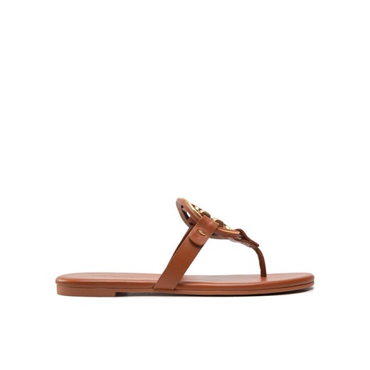 Tory Burch Japonki Miller 136593 Brązowy ze sklepu MODIVO w kategorii Klapki damskie - zdjęcie 181052418