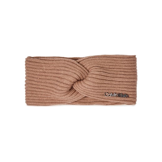Calvin Klein Opaska materiałowa Ck Must Logo Twisted Headband K60K611400 Fioletowy ze sklepu MODIVO w kategorii Opaski do włosów - zdjęcie 181052518