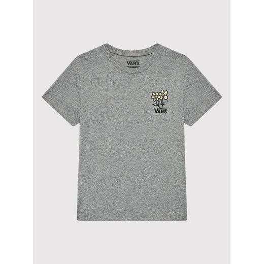Vans T-Shirt Ground Level Crew VN0A5LEP Szary Regular Fit ze sklepu MODIVO w kategorii T-shirty chłopięce - zdjęcie 181052889