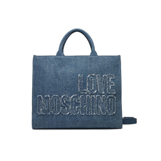 LOVE MOSCHINO Torebka JC4242PP0MKM0750 Niebieski ze sklepu MODIVO w kategorii Kuferki - zdjęcie 181053416