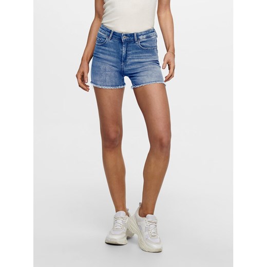 ONLY Szorty jeansowe 15196303 Niebieski Regular Fit S MODIVO