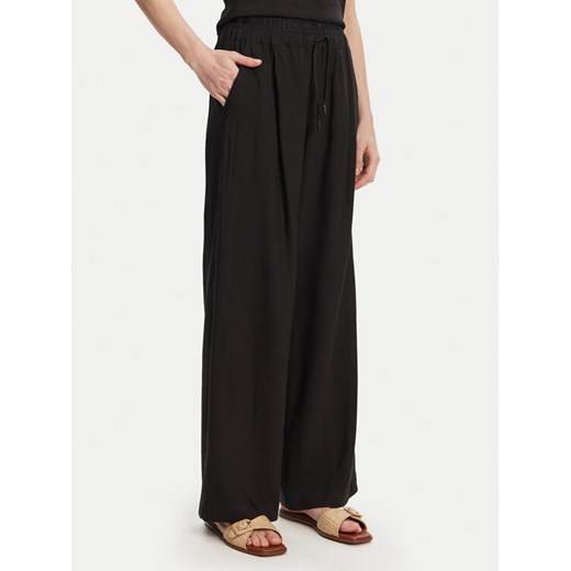 Marella Spodnie materiałowe Fred 2513131085 Czarny Wide Leg ze sklepu MODIVO w kategorii Spodnie damskie - zdjęcie 181056887