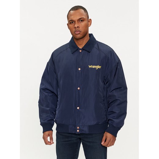 Wrangler Kurtka bomber Transitional 112350422 Granatowy Regular Fit ze sklepu MODIVO w kategorii Kurtki męskie - zdjęcie 181059119