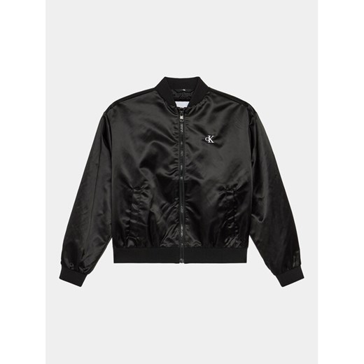 Calvin Klein Jeans Kurtka bomber IB0IB01980 Czarny Regular Fit 10Y MODIVO