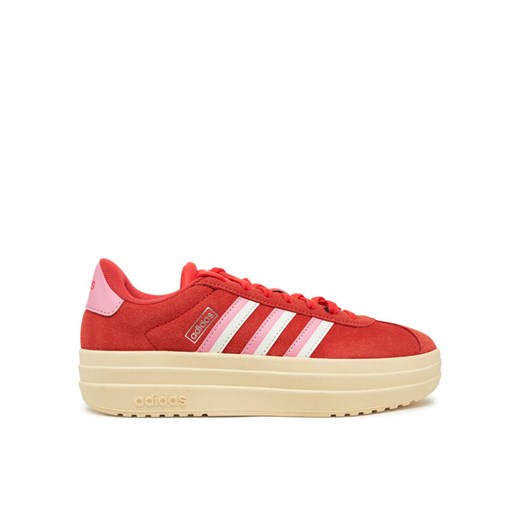 adidas Sneakersy VL Court Bold JI1786 Czerwony ze sklepu MODIVO w kategorii Buty sportowe damskie - zdjęcie 181063046