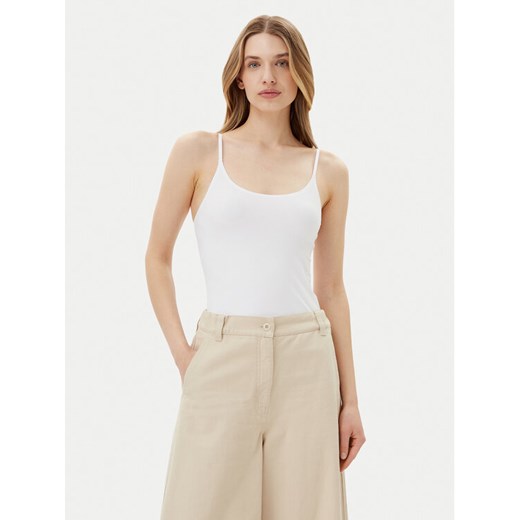 LAUREN RALPH LAUREN Top 4L0186 Écru Slim Fit ze sklepu MODIVO w kategorii Bluzki damskie - zdjęcie 181063059