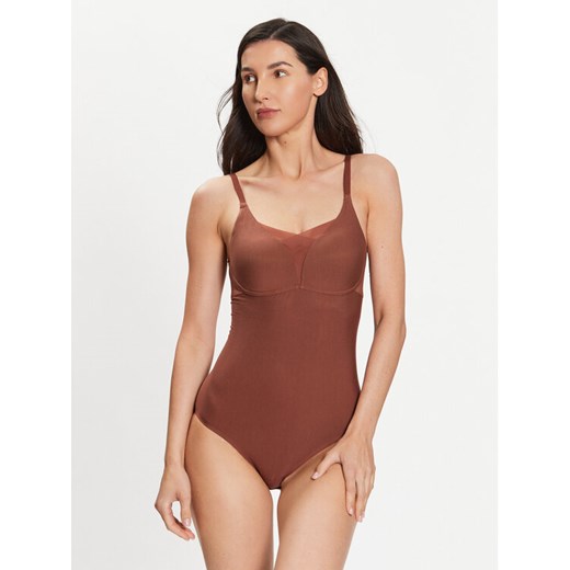 Triumph Body Shape Smart 10214834 Brązowy ze sklepu MODIVO w kategorii Body damskie - zdjęcie 181063509