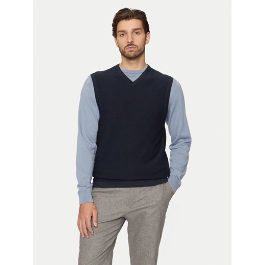 s.Oliver Sweter 2152687 Granatowy Regular Fit ze sklepu MODIVO w kategorii Swetry męskie - zdjęcie 181063937
