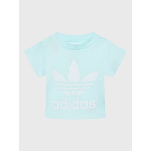 adidas T-Shirt adicolor Trefoil HS8866 Niebieski Regular Fit ze sklepu MODIVO w kategorii Koszulki niemowlęce - zdjęcie 181064838