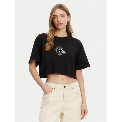 Vans T-Shirt VN000MC5BLK1 Czarny Regular Fit ze sklepu MODIVO w kategorii Bluzki damskie - zdjęcie 181064995