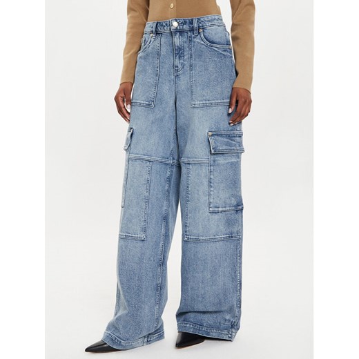 MICHAEL Michael Kors Jeansy MT4905HEB1 Niebieski Wide Leg ze sklepu MODIVO w kategorii Jeansy damskie - zdjęcie 181065368