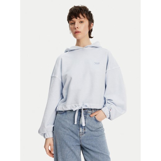 Tommy Jeans Bluza DW0DW20314 Niebieski Relaxed Fit ze sklepu MODIVO w kategorii Bluzy damskie - zdjęcie 181067439