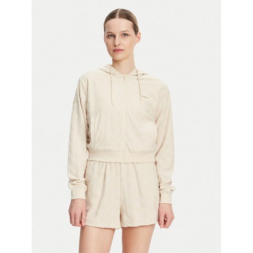 Guess Bluza V5GQ00 KCT02 Beżowy Regular Fit ze sklepu MODIVO w kategorii Bluzy damskie - zdjęcie 181067727