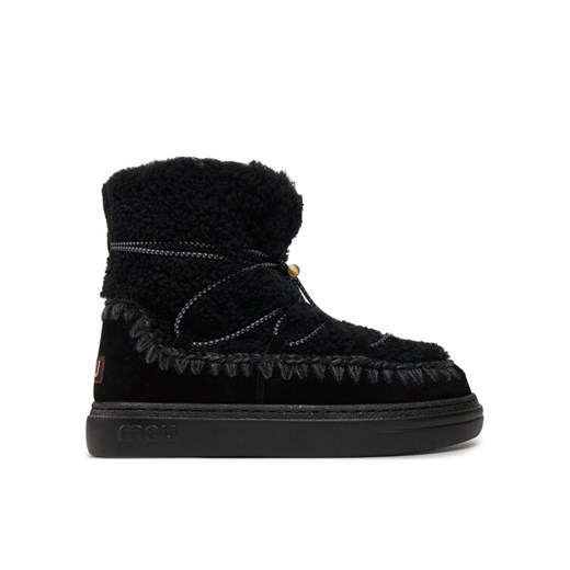Mou Śniegowce Eskimo Sneaker Bold Scoub Lace FW411012A Czarny ze sklepu MODIVO w kategorii Śniegowce damskie - zdjęcie 181068577