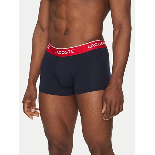 Lacoste Komplet 3 par bokserek 5H1297 Granatowy ze sklepu MODIVO w kategorii Majtki męskie - zdjęcie 181068806