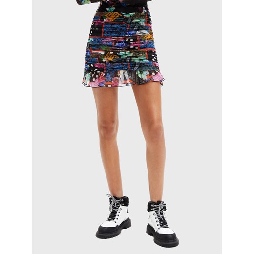 Desigual Spódnica mini MONSIEUR CHRISTIAN LACROIX Party 22WWFK04 Kolorowy Slim Fit ze sklepu MODIVO w kategorii Spódnice - zdjęcie 181069667