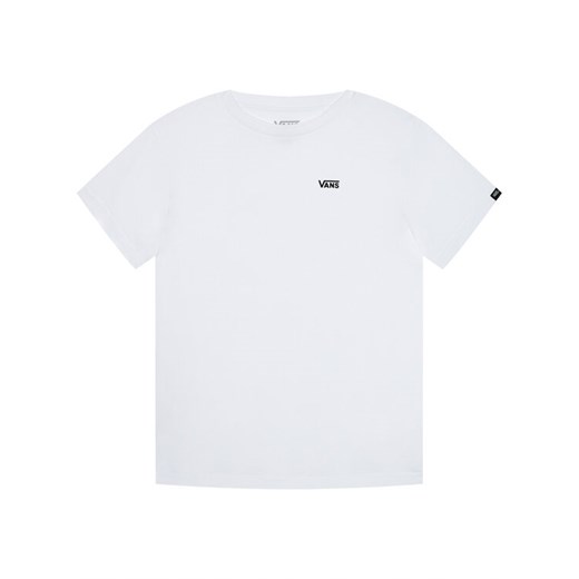 Vans T-Shirt Left Chest VN0A4MQ3 Biały Classic Fit ze sklepu MODIVO w kategorii T-shirty chłopięce - zdjęcie 181069797