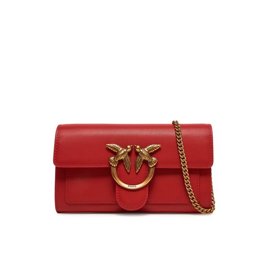 PINKO Torebka Love One Wallet C PE 25 PLTT 100062 A0GK Czerwony ze sklepu MODIVO w kategorii Kopertówki - zdjęcie 181073355