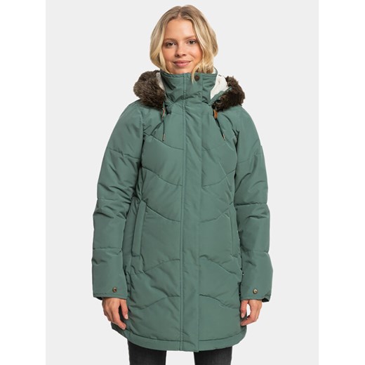 Roxy Kurtka puchowa Ellie Jk Otlr ERJJK03554 Zielony Regular Fit S MODIVO