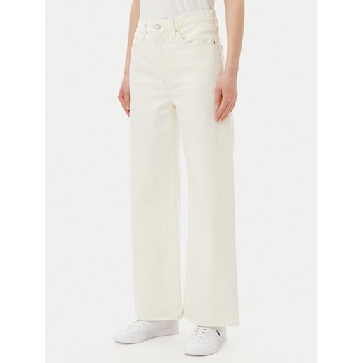 Levi's® Jeansy Ribcage A6081-0009 Écru Wide Leg ze sklepu MODIVO w kategorii Jeansy damskie - zdjęcie 181074638