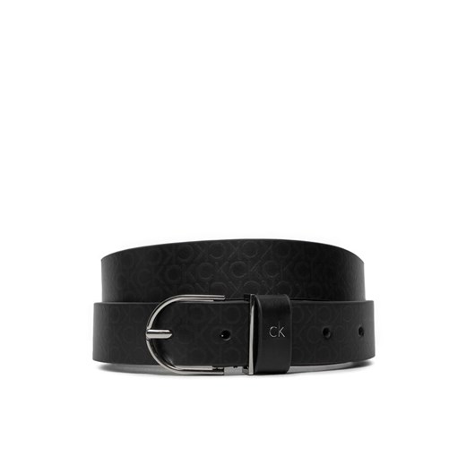 Calvin Klein Pasek Damski Ck Metal Loop Rnd Bckle 3.0_Mono K60K612860 Czarny ze sklepu MODIVO w kategorii Paski damskie - zdjęcie 181076165