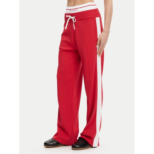 PINKO Spodnie dresowe Marsicano 104888 A2FQ Czerwony Regular Fit ze sklepu MODIVO w kategorii Spodnie damskie - zdjęcie 181077656