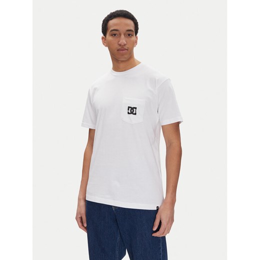 DC T-Shirt ADYZT05377 Biały Regular Fit ze sklepu MODIVO w kategorii T-shirty męskie - zdjęcie 181079157