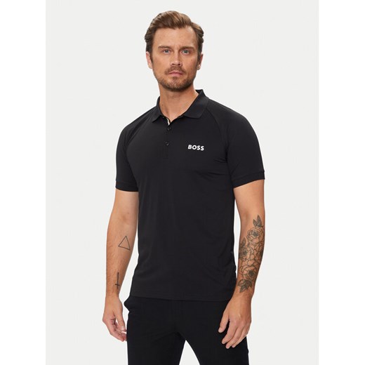 Boss Polo Patteo MB 15 50519853 Czarny Slim Fit ze sklepu MODIVO w kategorii T-shirty męskie - zdjęcie 181079478