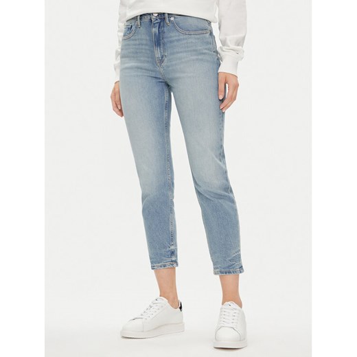 Tommy Hilfiger Jeansy WW0WW41316 Niebieski Slim Fit ze sklepu MODIVO w kategorii Jeansy damskie - zdjęcie 181079505
