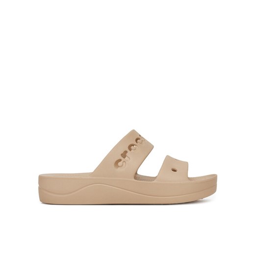 Crocs Klapki BAYA PLATFORM SANDAL 208188-212 Beżowy ze sklepu MODIVO w kategorii Klapki damskie - zdjęcie 181079537