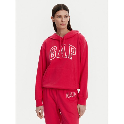 Gap Bluza 870537-08 Różowy Relaxed Fit ze sklepu MODIVO w kategorii Bluzy damskie - zdjęcie 181082077