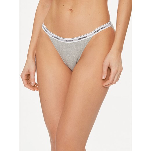 Calvin Klein Underwear Figi klasyczne 000QD5215E Szary ze sklepu MODIVO w kategorii Majtki damskie - zdjęcie 181082349