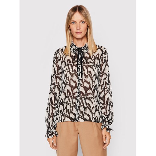 The Kooples Bluzka FTOP25015K Czarny Relaxed Fit ze sklepu MODIVO w kategorii Bluzki damskie - zdjęcie 181083225