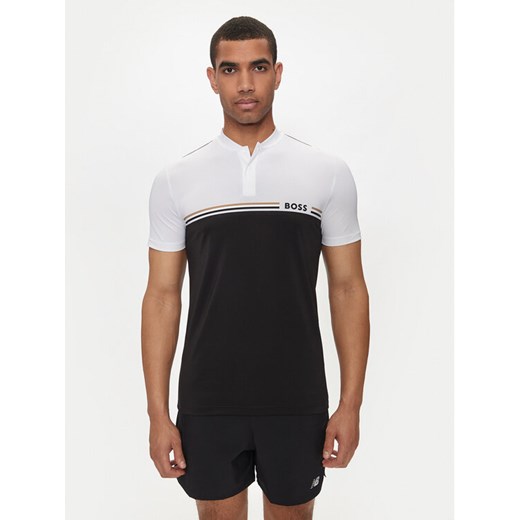 Boss Polo Pariq MB 6 50519864 Czarny Slim Fit ze sklepu MODIVO w kategorii T-shirty męskie - zdjęcie 181083296
