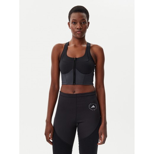adidas by Stella McCartney Top Stella McCartney Two-tone JM0301 Czarny Slim Fit ze sklepu MODIVO w kategorii Biustonosze - zdjęcie 181084667