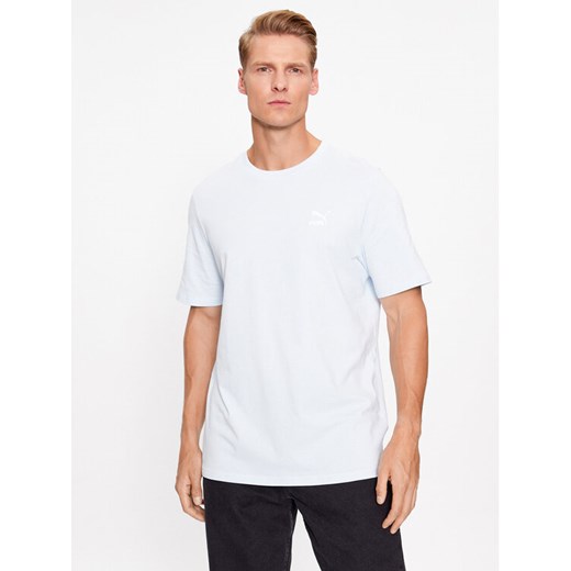 Puma T-Shirt Classics 535587 Niebieski Regular Fit ze sklepu MODIVO w kategorii T-shirty męskie - zdjęcie 181085335