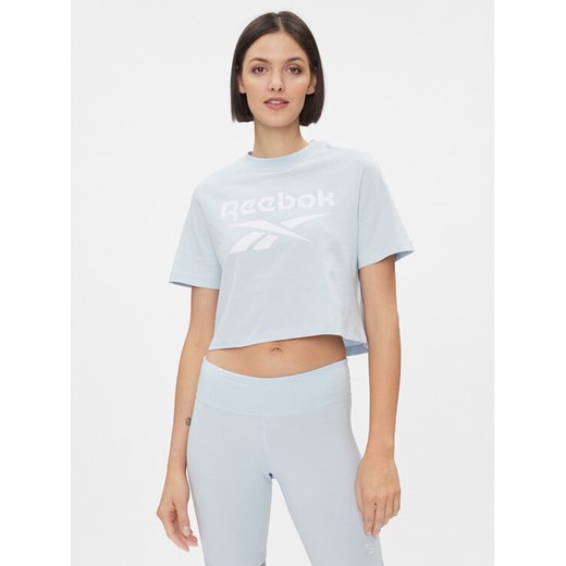 Reebok T-Shirt IM4096 Błękitny ze sklepu MODIVO w kategorii Bluzki damskie - zdjęcie 181085879